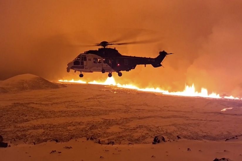 Volcano Erupts In Iceland Weeks After Thousands Evacuated From Town