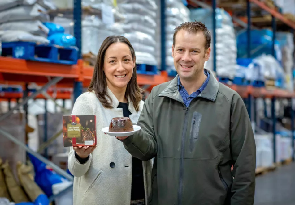 Brian Seery, Managing Director, Seerys Bakery and Lorraine Seery Project Co-Ordinator, Seerys Bakery, the Carlow-based enterprise which has used 400 tonnes of sultanas alone in this year's puddings. The growing firm has opened up a Christmas pop-up shop in Tinryland ahead of Carlow Culinary Christmas, December 6 to 8, one of more than 100 festive attractions and events on the County Carlow - A Festive Family Experience programme. For more, log on to https://www.facebook.com/carlowchristmas/ or www.localenterprise.ie/carlowPicture Dylan Vaughan.