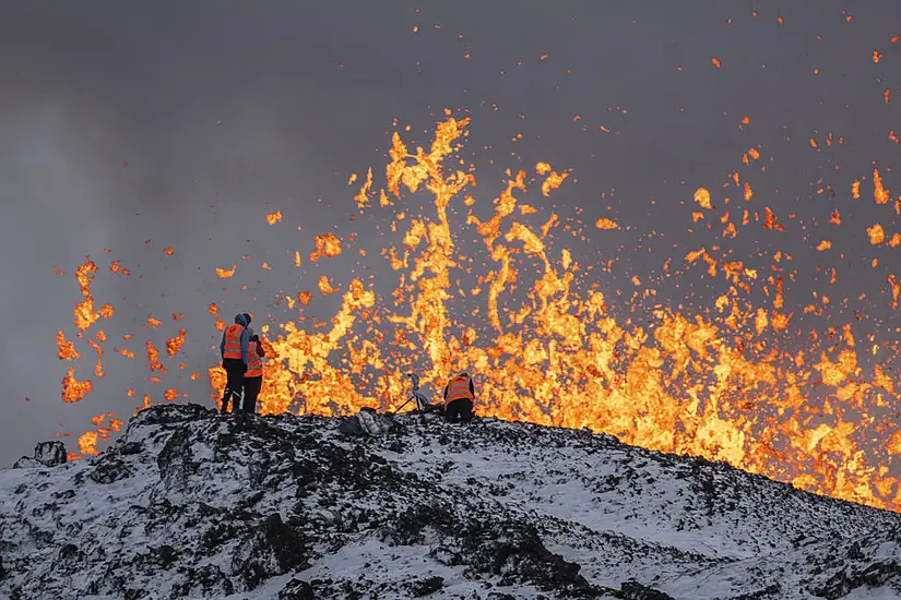 Volcano Spews Magma In Spectacular Eruption In South-Western Iceland