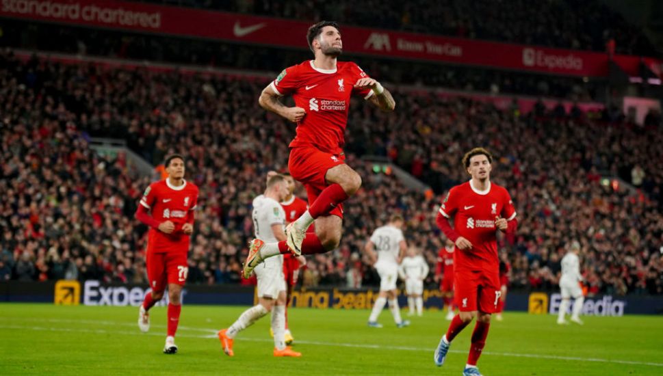 Liverpool Hit Five Against West Ham To Reach Carabao Cup Semi-Finals