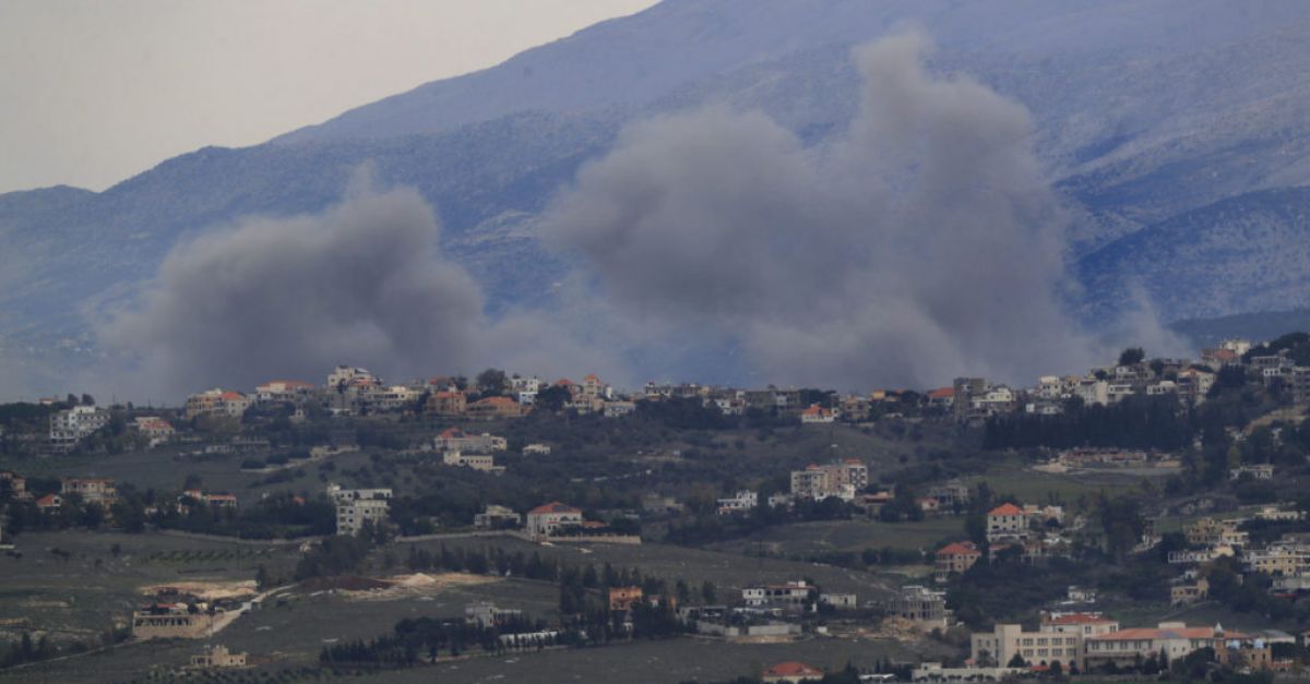 Израелски обстрел в ливанския граничен град Марун Ел-Рас в четвъртък