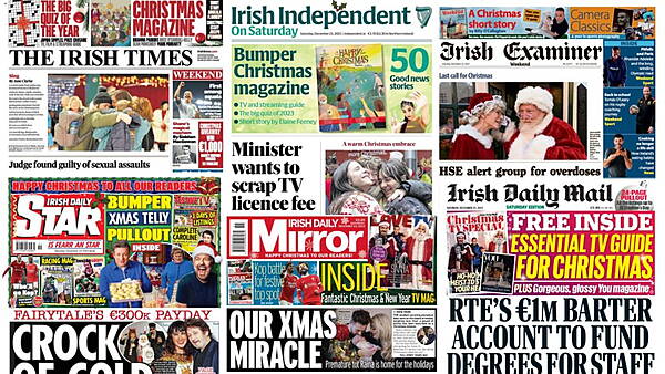 Laois Nationalist — What the papers say: Saturday's front pages - Vimarsana News