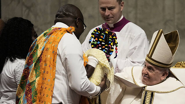 Pope Says ‘Our Hearts Are In Bethlehem’ As He Presides Over Christmas Eve Mass