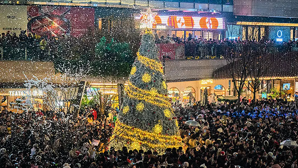 Christmas In China Brings Glittering Decor And Foreign Influence Concerns