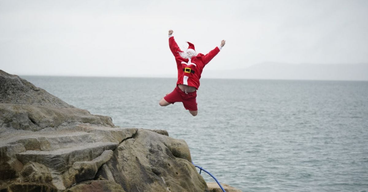 Huge crowds flock to Dublin’s Forty Foot for Christmas Day swim