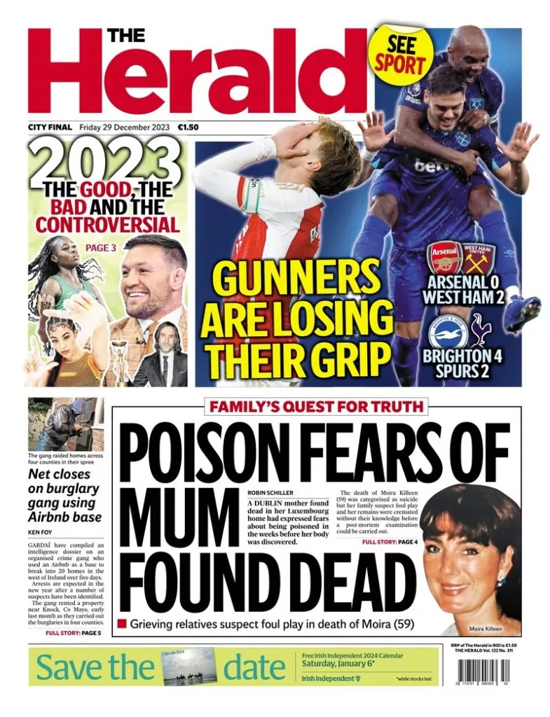 What the papers say: Friday's front pages