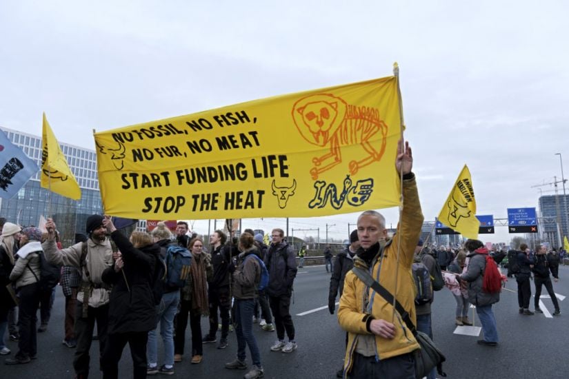 Extinction Rebellion Activists Block Highway Around Amsterdam
