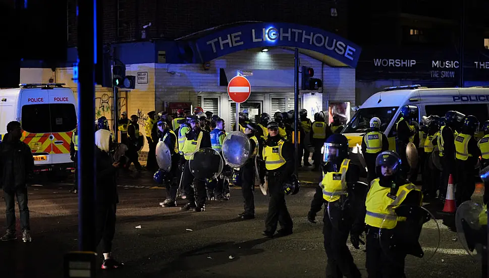 Protesters Clash With Police In London Amid ‘Community Tensions’