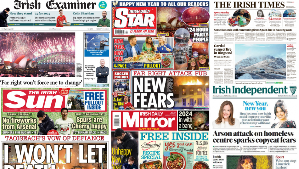 What The Papers Say: New Year's Day's Front Pages