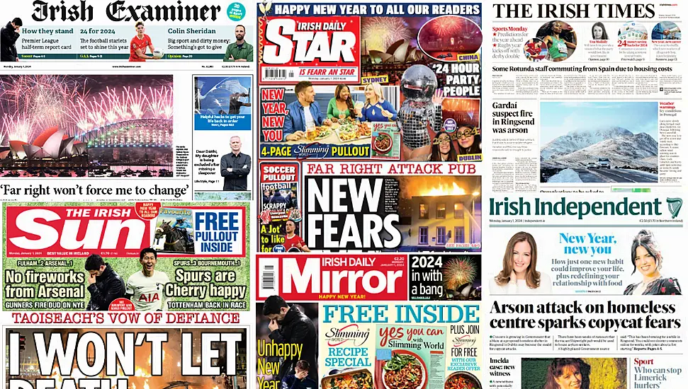 What The Papers Say: New Year's Day's Front Pages