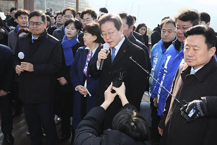 South Korean Opposition Leader Attacked And Injured By Unidentified Man