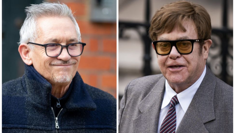 ‘Sorry This Is Late!’ – Elton John Settles £10 Football Bet With Gary Lineker