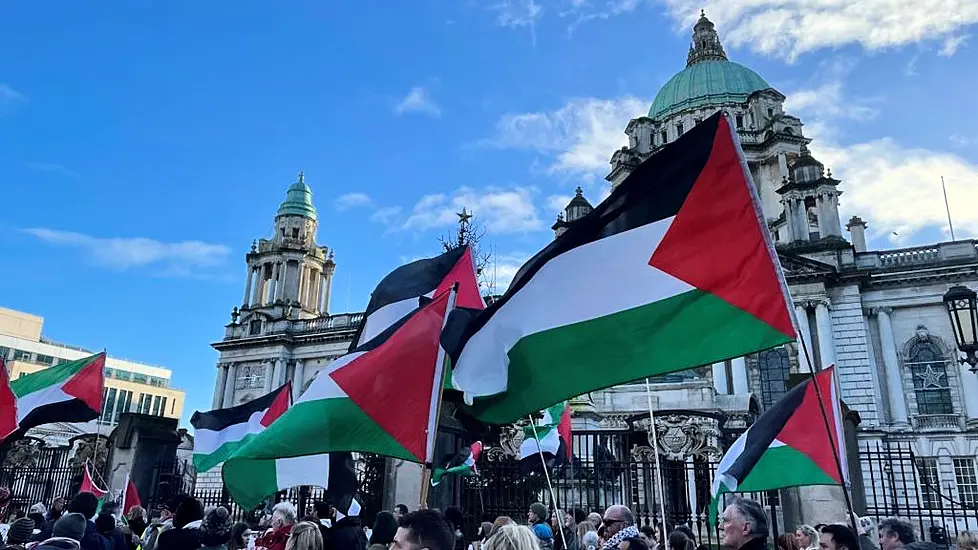 Pro-Palestine Demonstrations Held In Belfast And Dublin