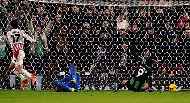 Joao Pedro At The Double As Brighton Made To Battle For Win At Stoke