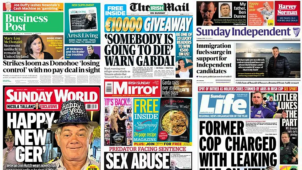 What The Papers Say: Sunday's Front Pages