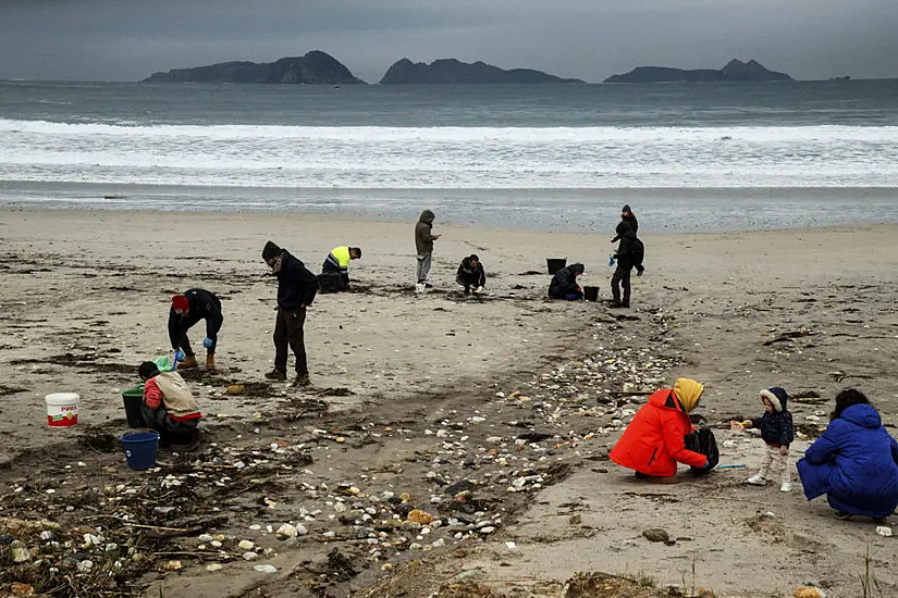 Spain Probes Contamination Of Beaches After Plastic Pellets Spilled From Ship