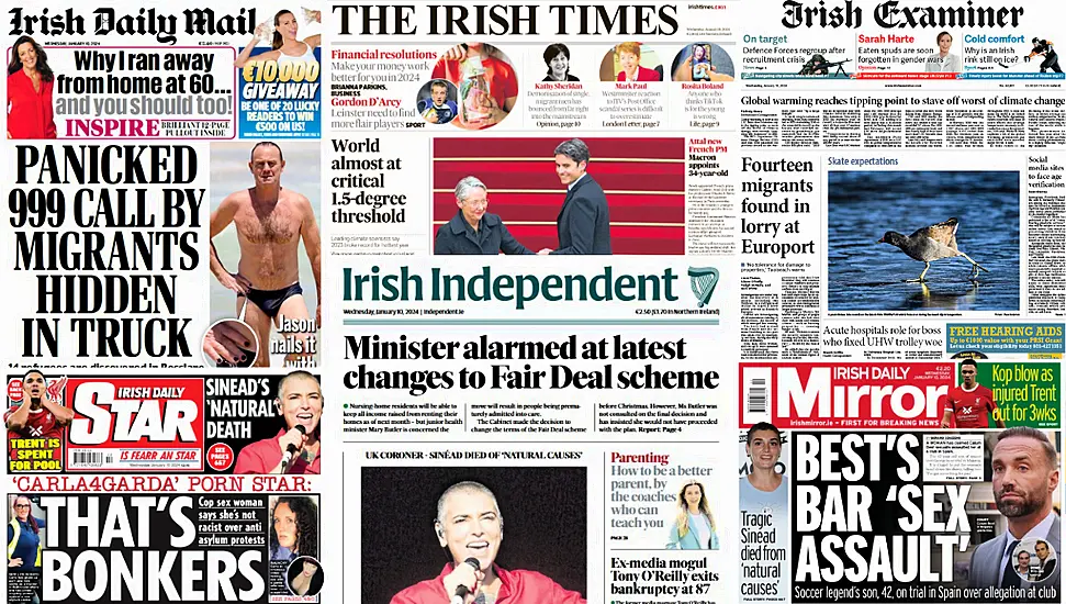 What The Papers Say: Wednesday's Front Pages