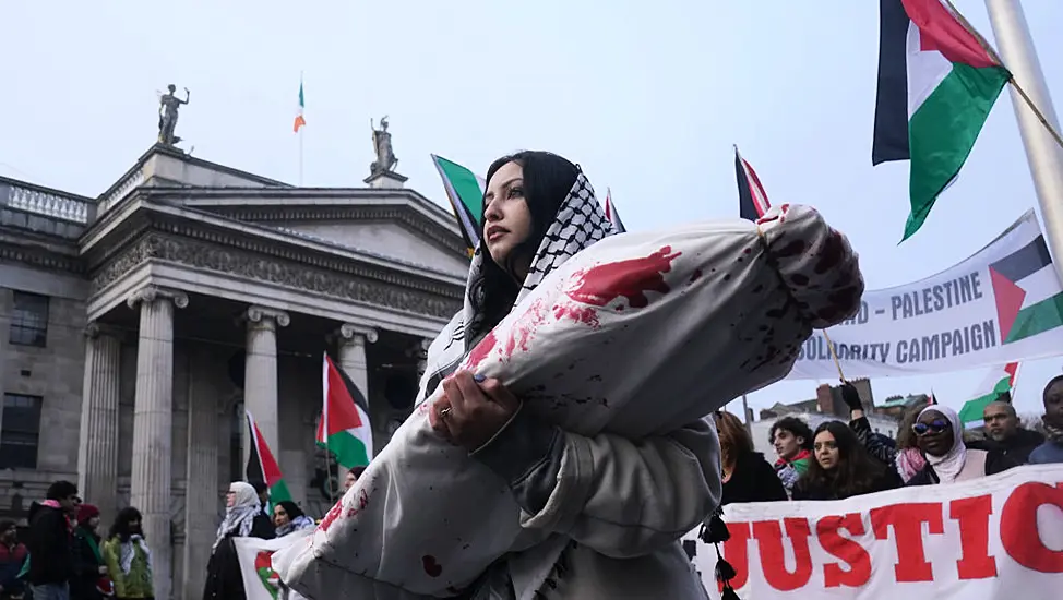 Thousands Join Pro-Palestinian March In Central Dublin