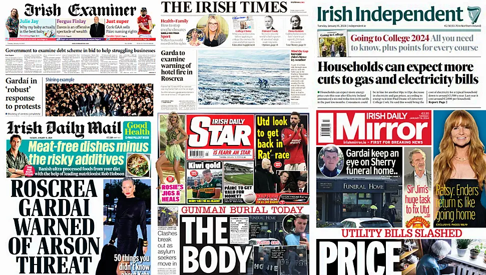 What The Papers Say: Tuesday's Front Pages