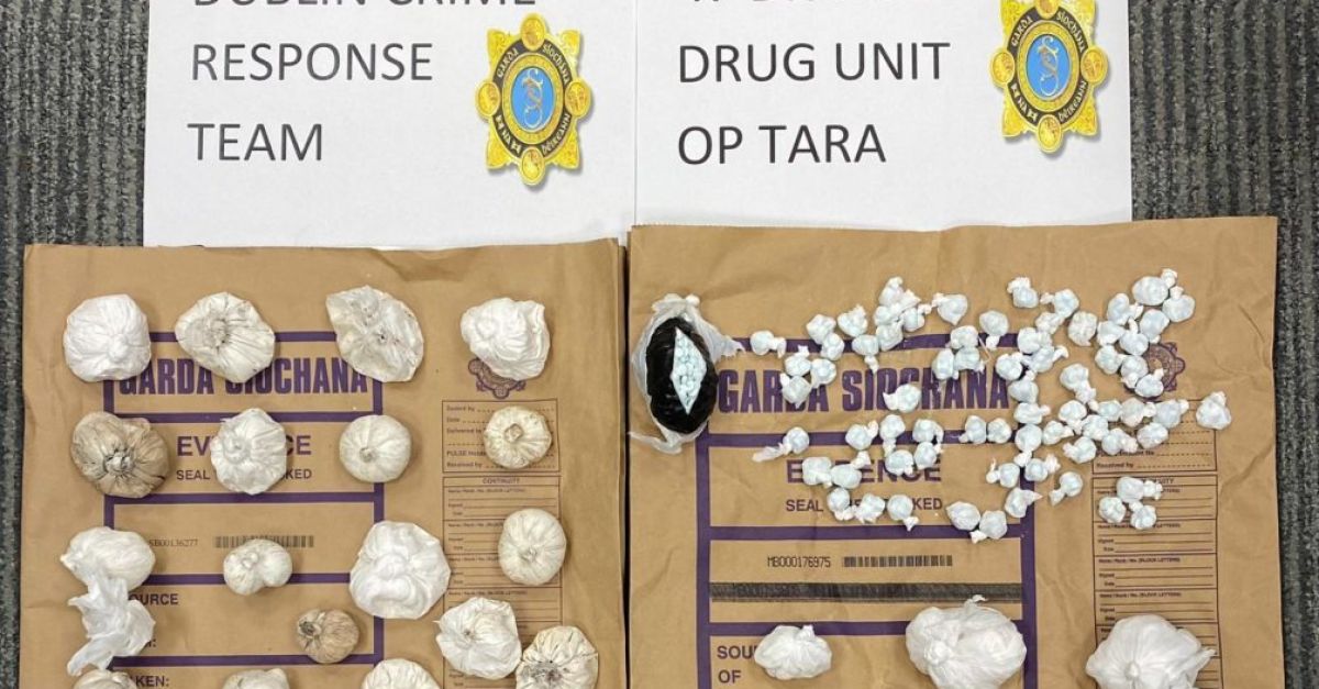 Gardaí конфискува наркотици на стойност 80 000 евро след претърсване на пустош в Дъблин