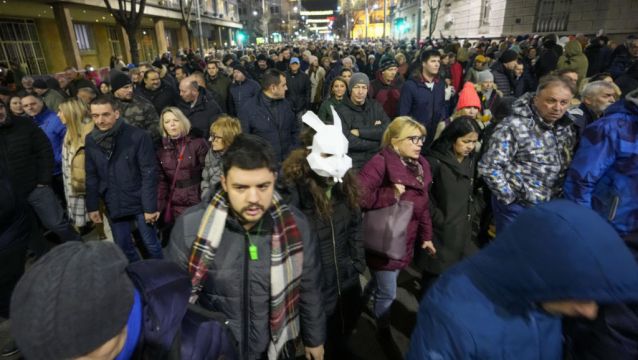 Serbian Opposition Supporters Return To The Streets Claiming Election Fraud