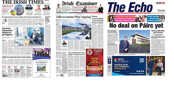 Waterford News & Star — What the papers say: Wednesday's front pages - Vimarsana News