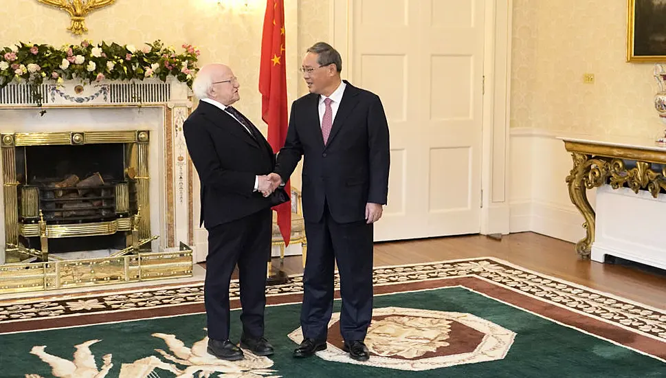 Top Chinese Diplomat Welcomed By President Higgins