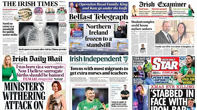 What The Papers Say: Thursday's Front Pages