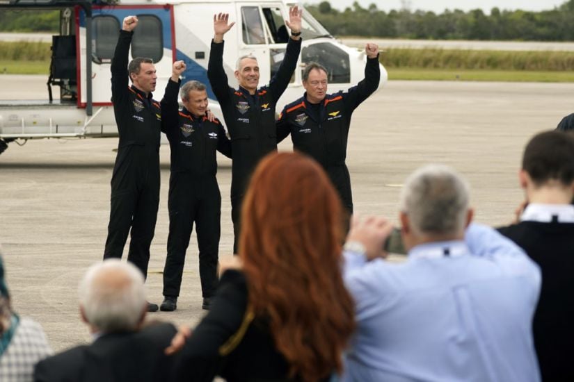 Astronauts Head To Space Station On Chartered Flight