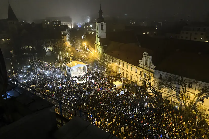 Thousands Rally Across Slovakia To Condemn Changes Proposed By Prime Minister