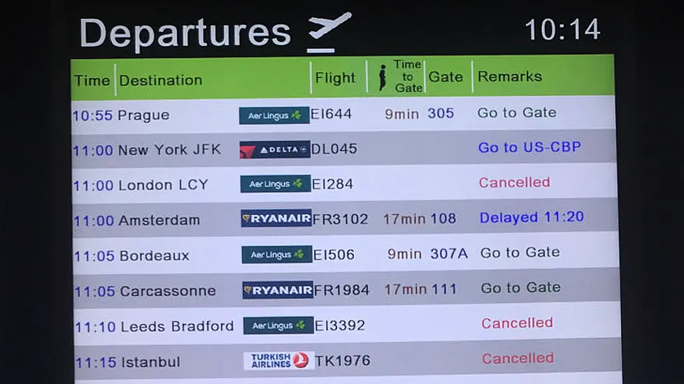 Storm Isha: Dozens Of Flights Cancelled Or Diverted Amid 'Extremely Strong' Winds