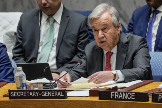 Israel’s Rejection Of Two-State Solution Threatens Global Peace, Un Chief Says