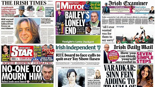 What The Papers Say: Wednesday's Front Pages