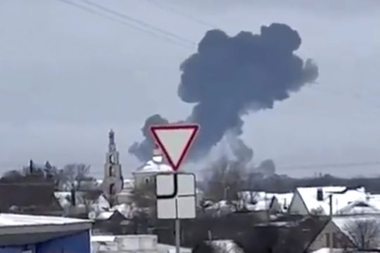 Russia Claims Ukraine Shot Down Transport Plane, With 74 On Board Killed
