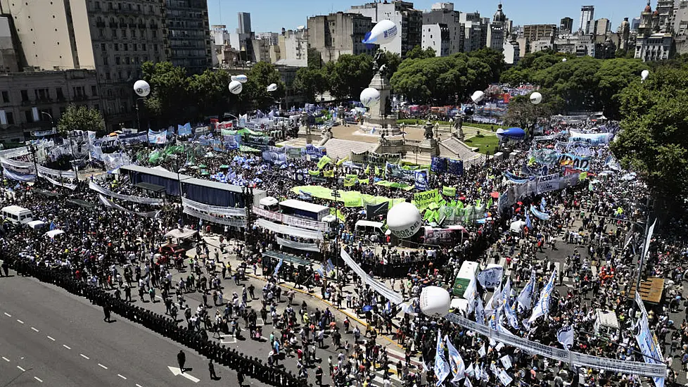 Argentinian Unions Hold General Strike In Protest At Milei’s Economic Reforms