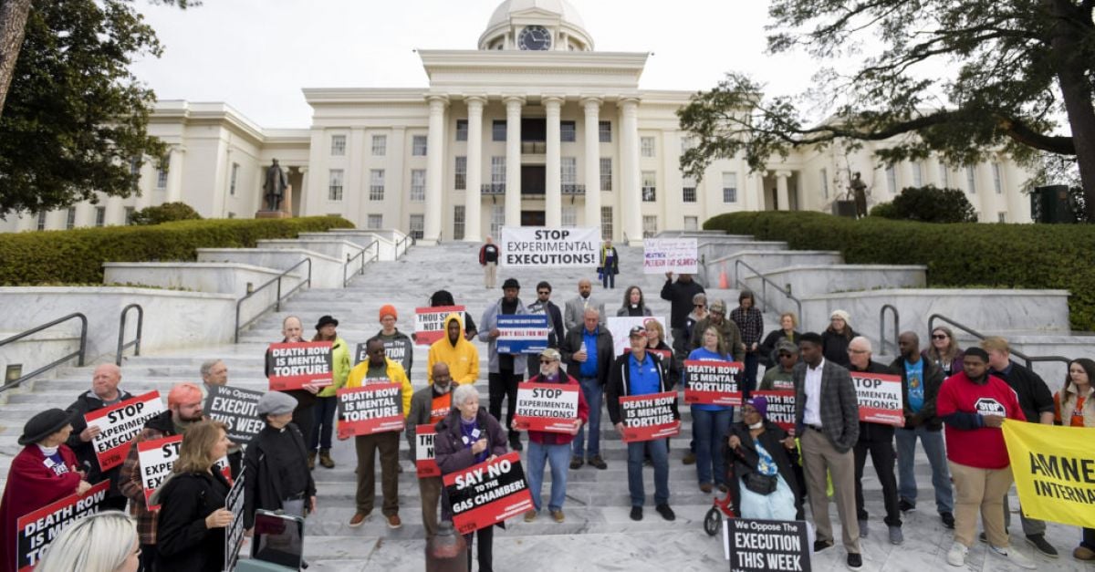 Алабама е насрочена за първа екзекуция с азотен газ