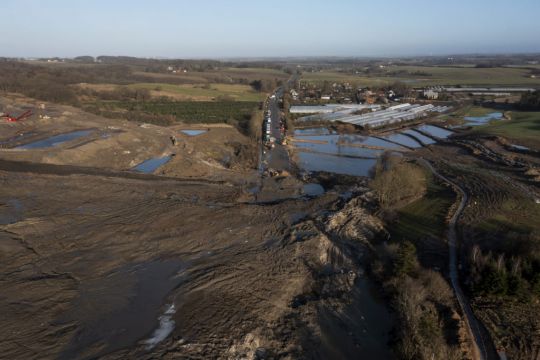Landslide Of Contaminated Soil Threatens Environmental Disaster In Denmark