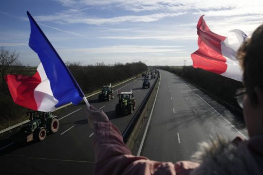Convoys Of Farmers In Tractors Paralyse France’s Roads In Protest At Government