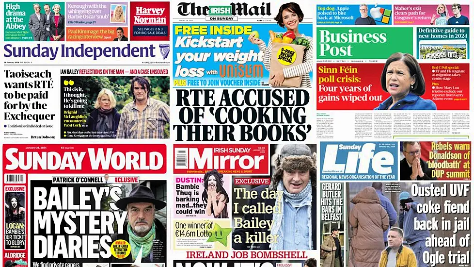 What The Papers Say: Sunday's Front Pages