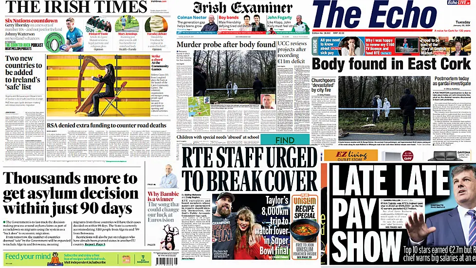 What The Papers Say: Tuesday's Front Pages