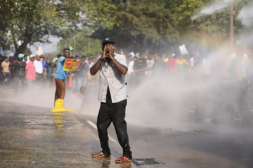 Protesters Demonstrating Over Living Costs Hit With Tear Gas And Water Cannon