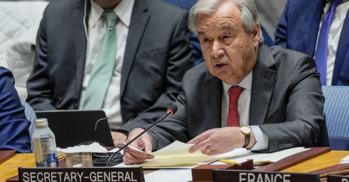 Генералният секретар на ООН Антонио Гутериш се срещна при закрити