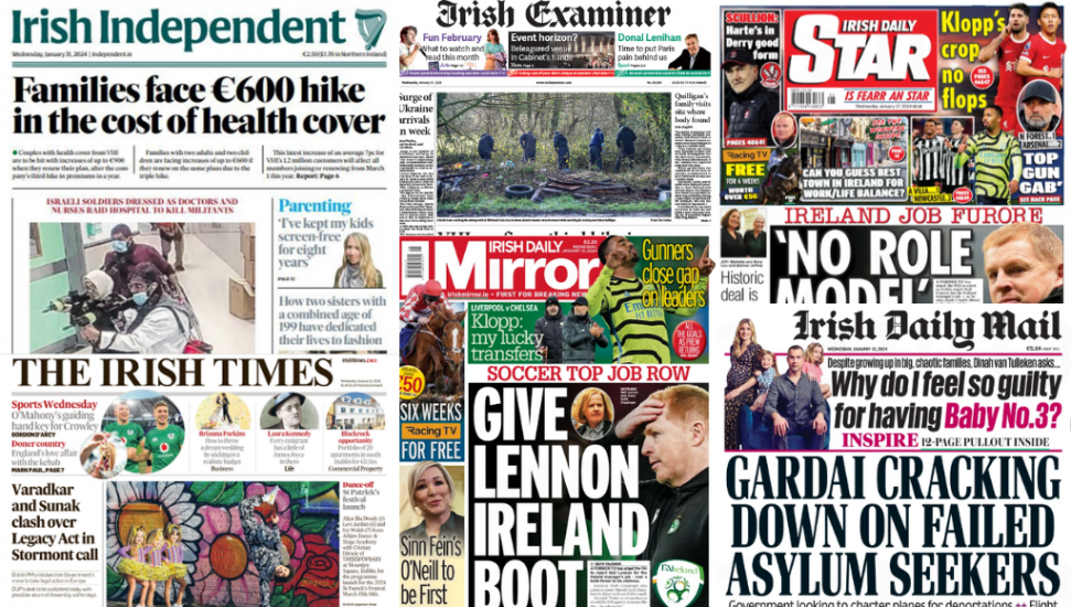 What The Papers Say: Wednesday's Front Pages