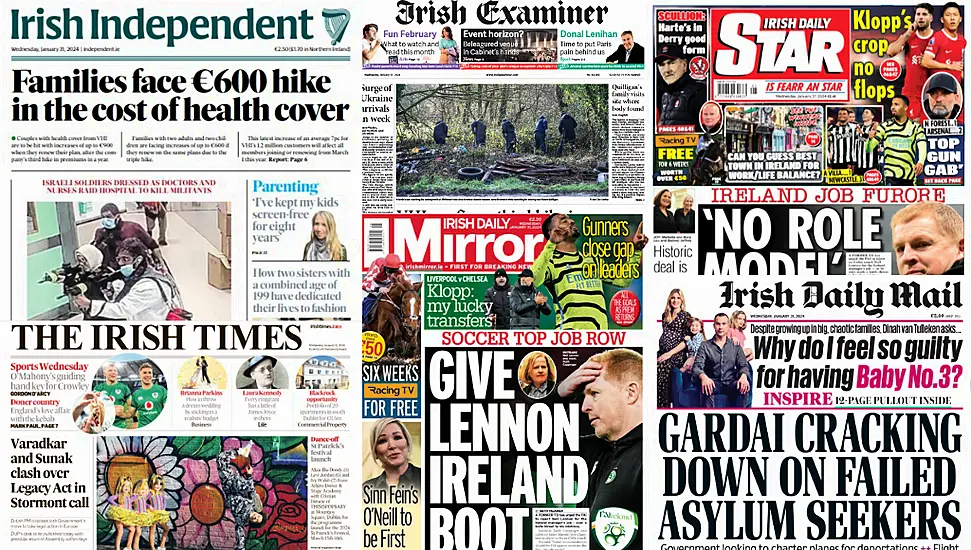 What The Papers Say: Wednesday's Front Pages