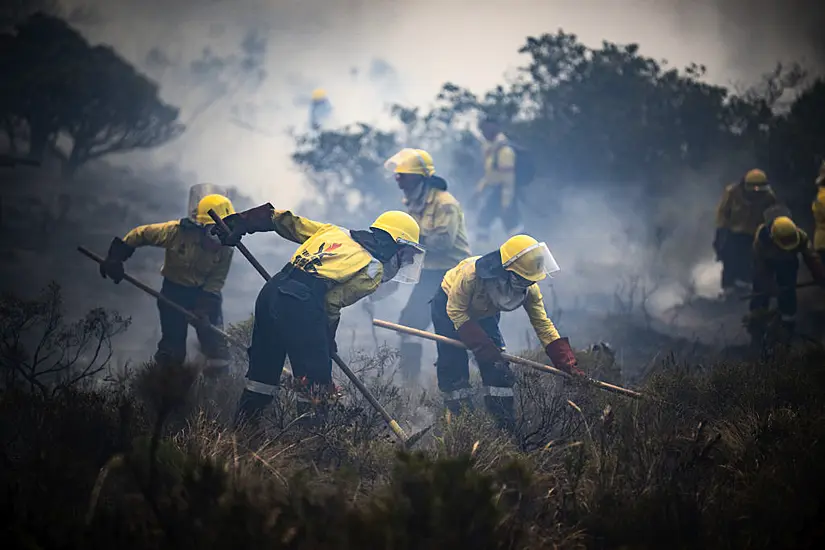 South Africa Evacuates Coastal Communities As Wildfires Burn Out Of Control