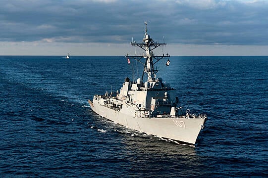 Us Navy Destroyer Shoots Down Houthi-Claimed Missile In Red Sea