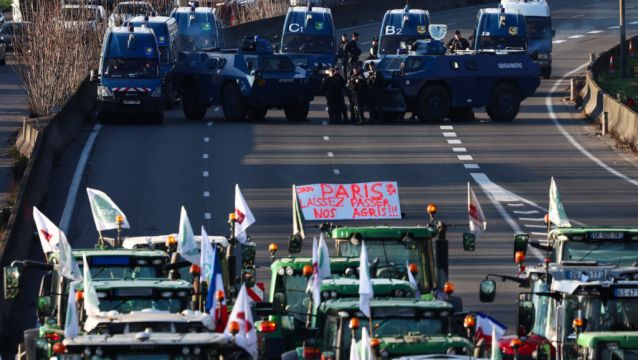 Farmers In Europe Step Up Protests Against Rising Costs, Green Rules