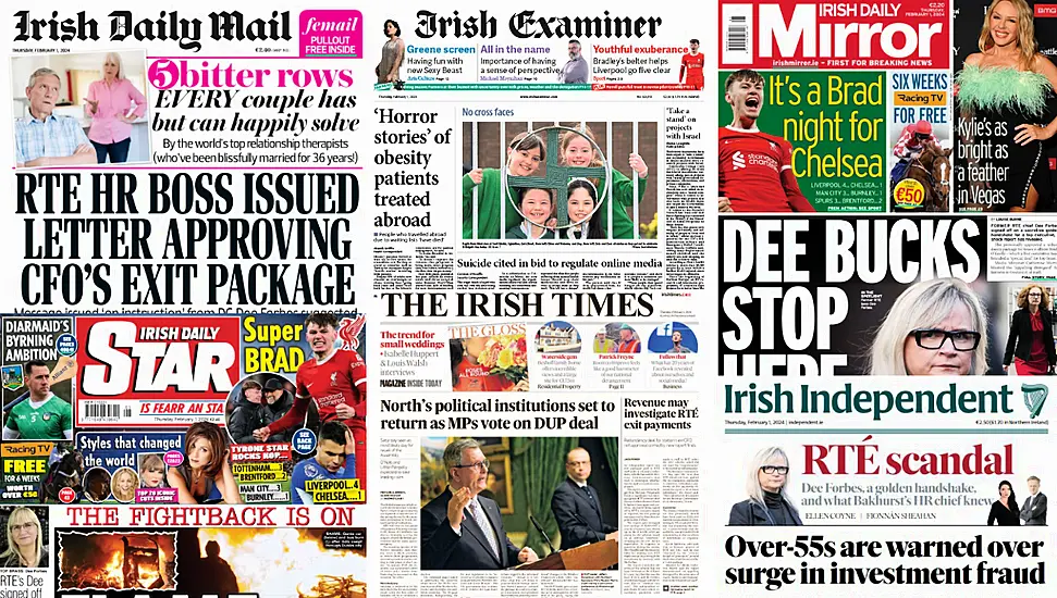 What The Papers Say: Thursday's Front Pages