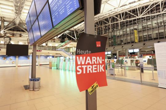Dublin Flights Among Those Impacted By Strike Action At Major German Airports