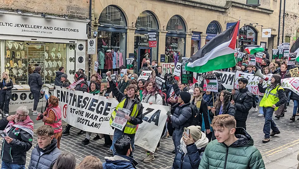 Thousands Gather In Edinburgh To Call For Immediate Ceasefire In Gaza